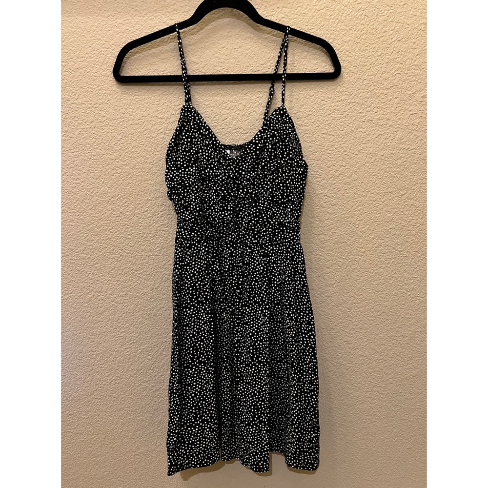 Xhilaration | Black & White Polkadot Dress